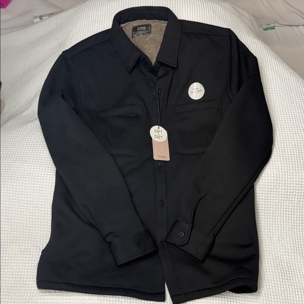 NoMad by Craft & Flow Men's Black Shirt Jacket - Medium (NWT)